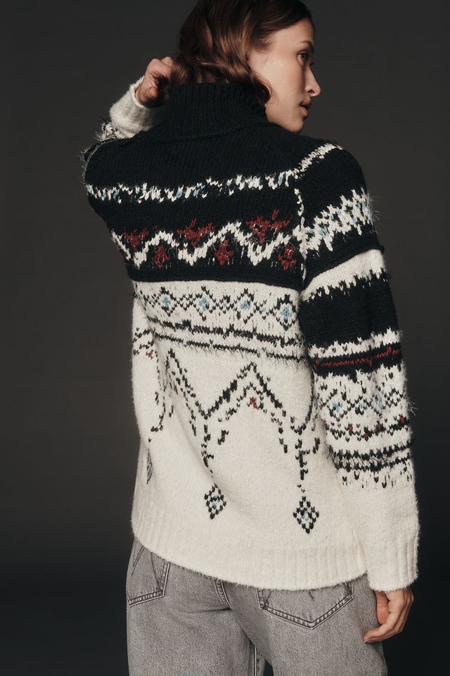 Pilcro Cotton Blend Fairisle Sweater #2