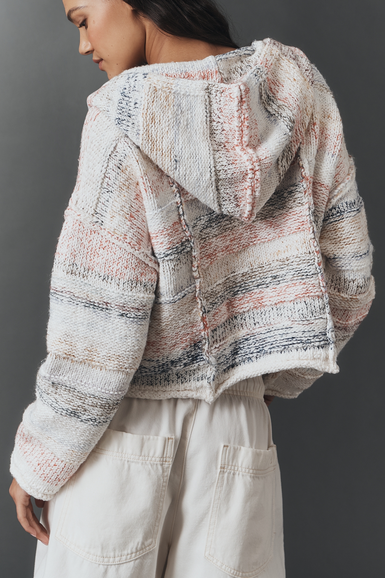 Pilcro Long-Sleeve Crop Hoodie