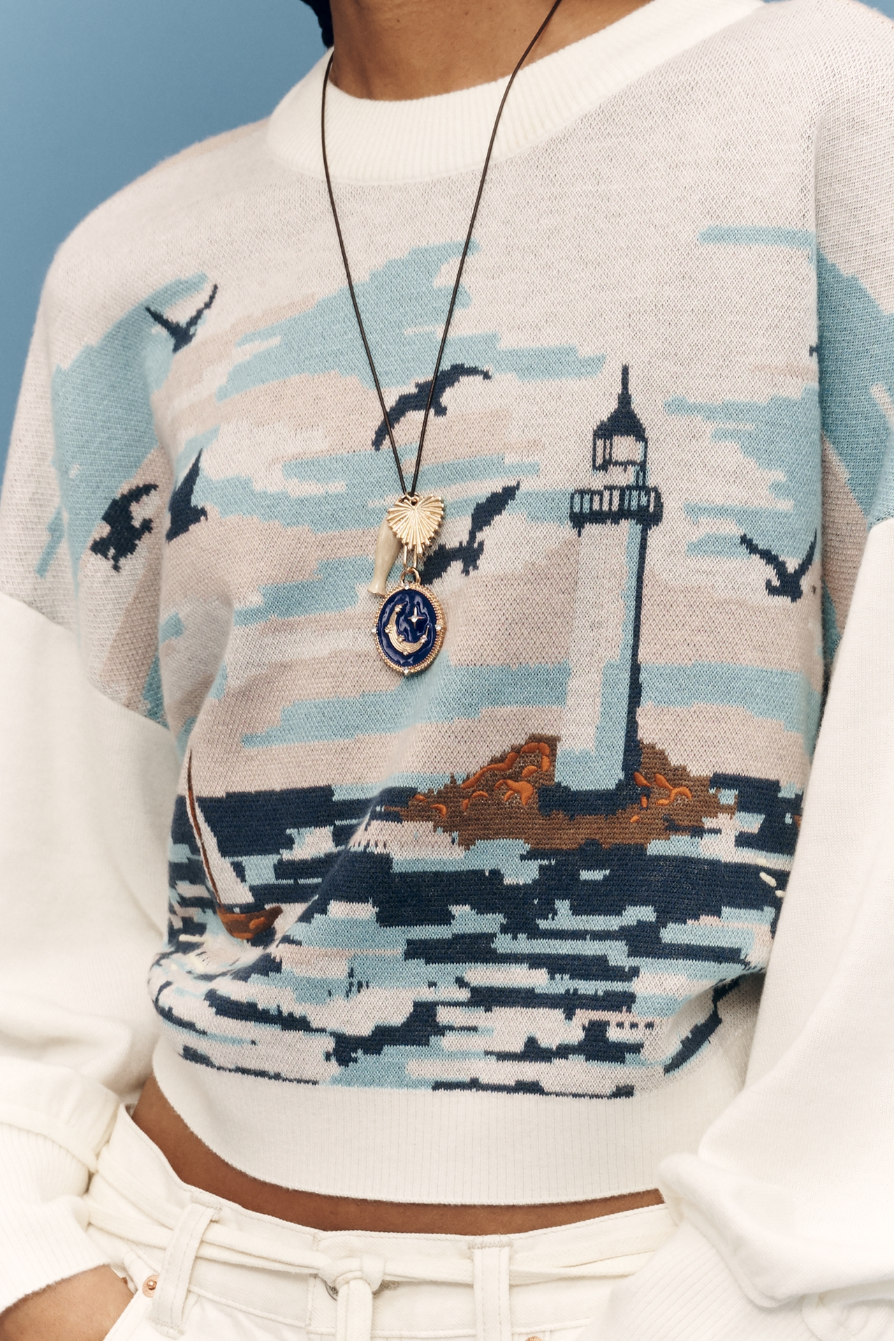 Maeve Nautical Scene Sweater