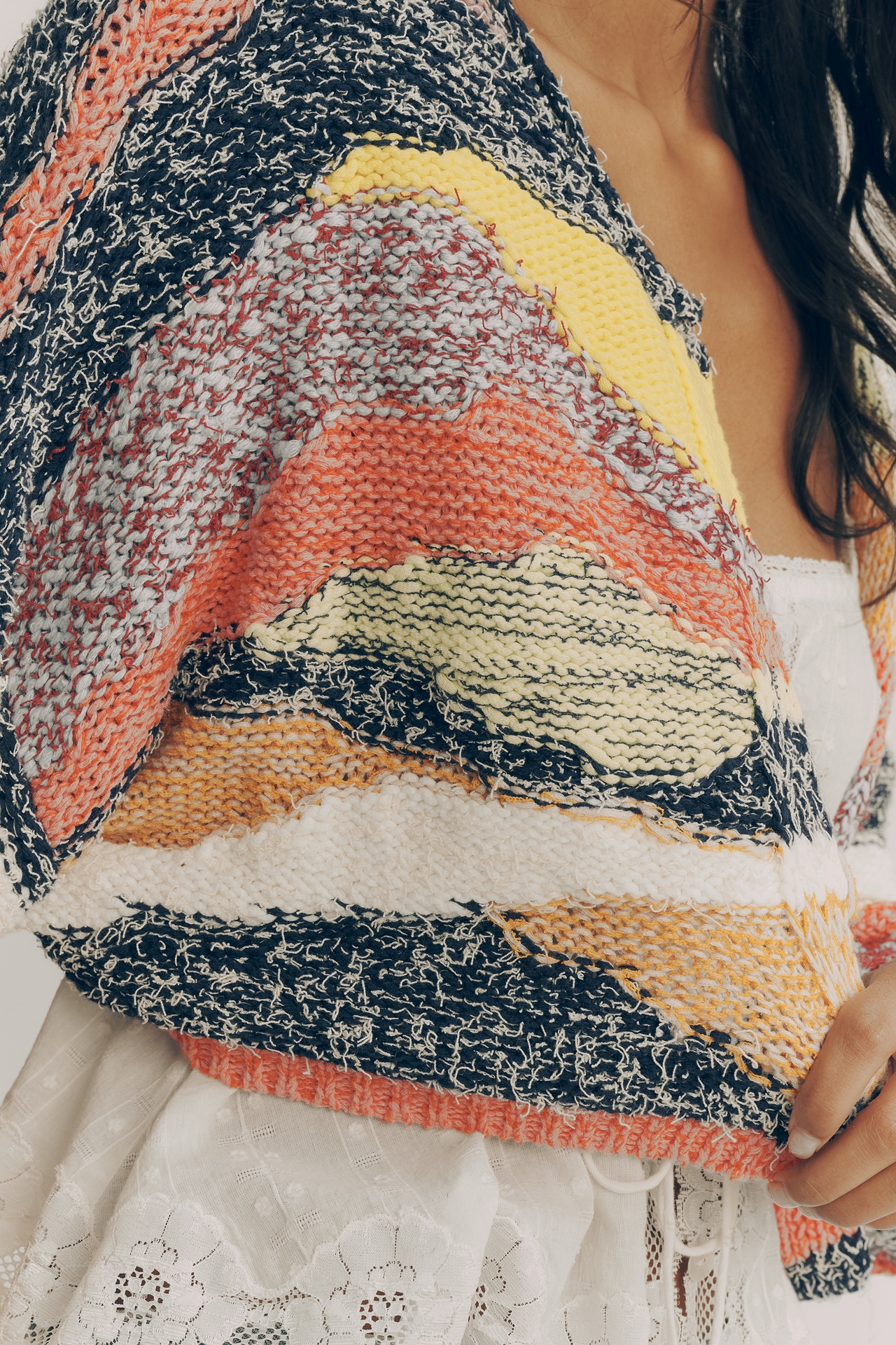 Pilcro Long-Sleeve Crew-Neck Cardigan Sweater