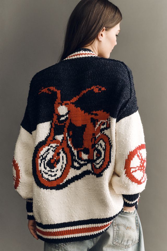 Cárdigan de Motocicleta de Algodón Pilcro #1