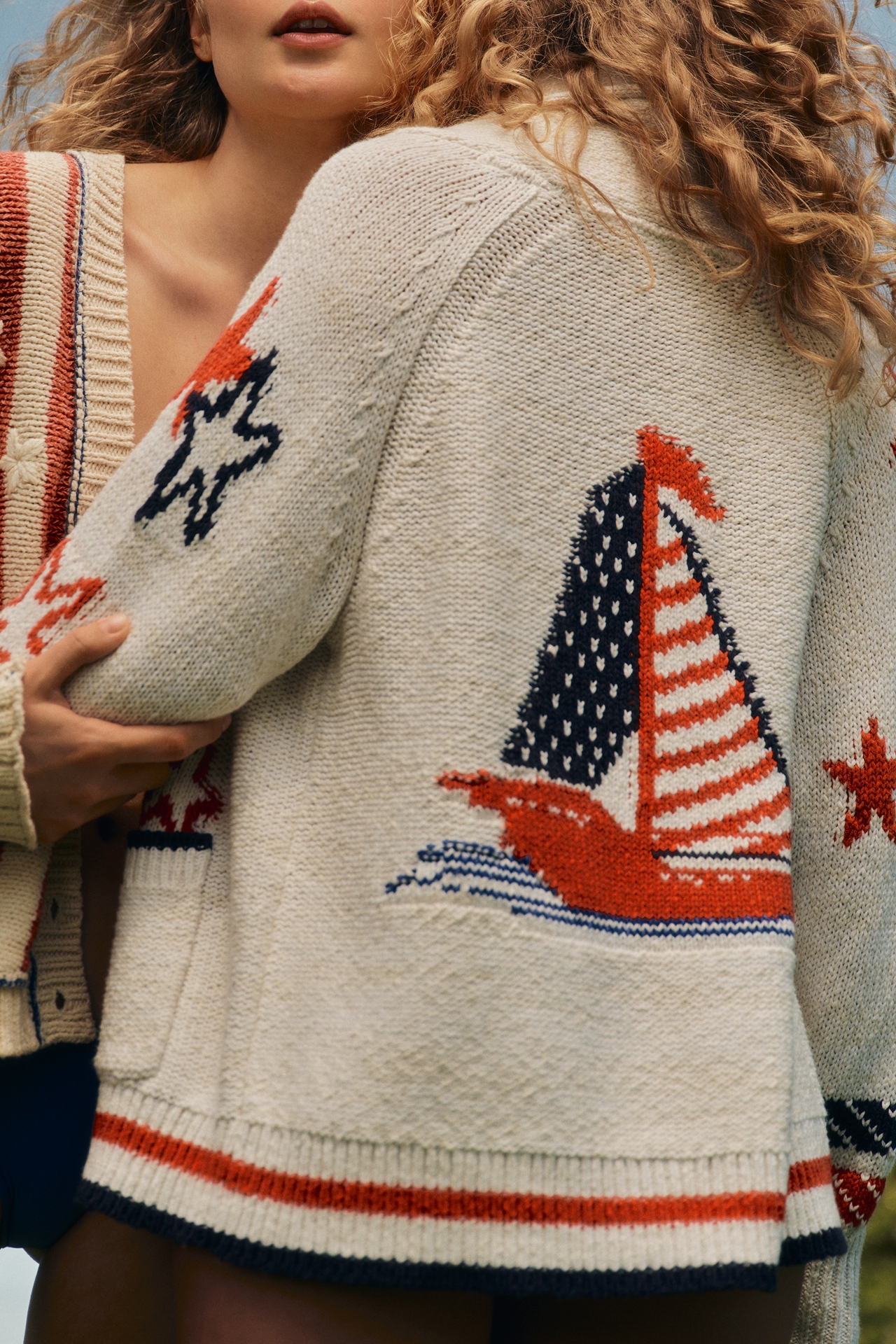 Maeve Sailboat Cardigan