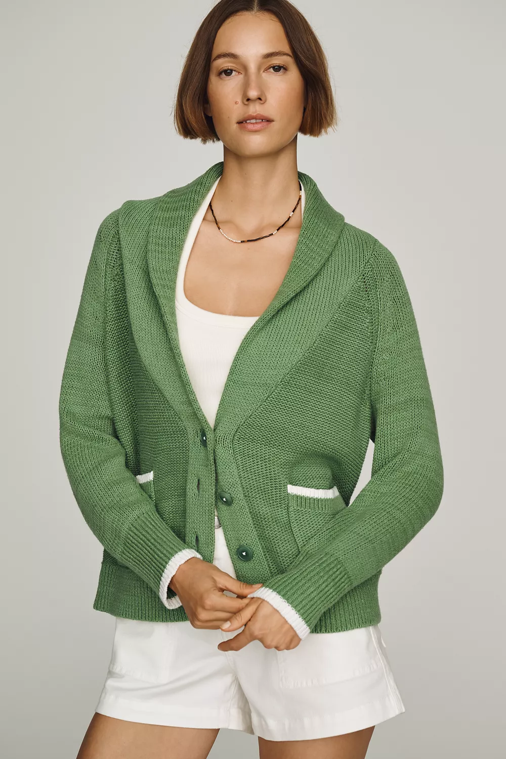 Maeve Foldover Lobster Cardigan
