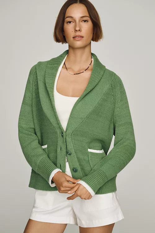 Maeve Foldover Lobster Cardigan