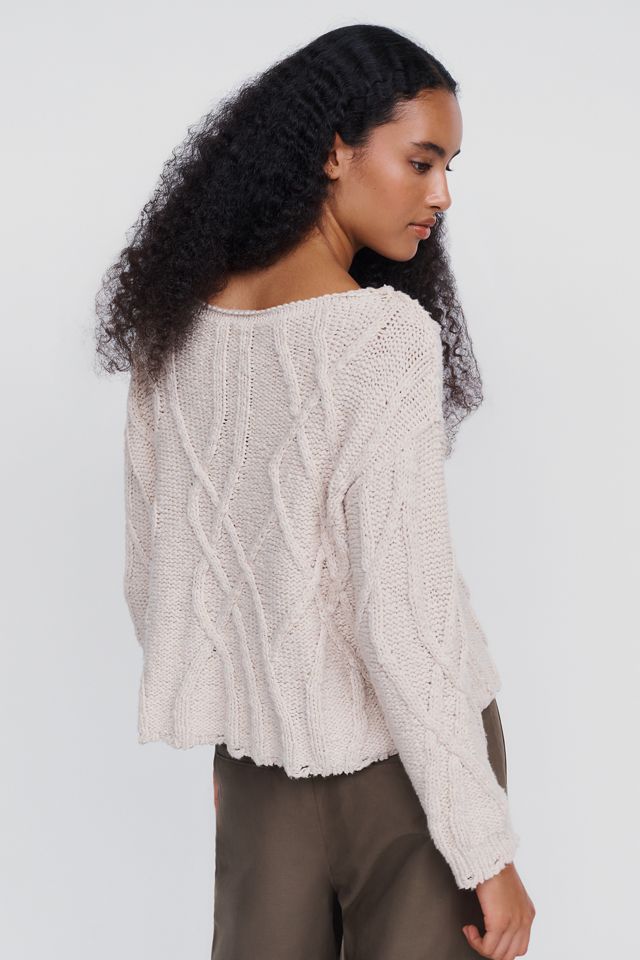 Jersey Oversized de Punto Trenzado Pilcro #1