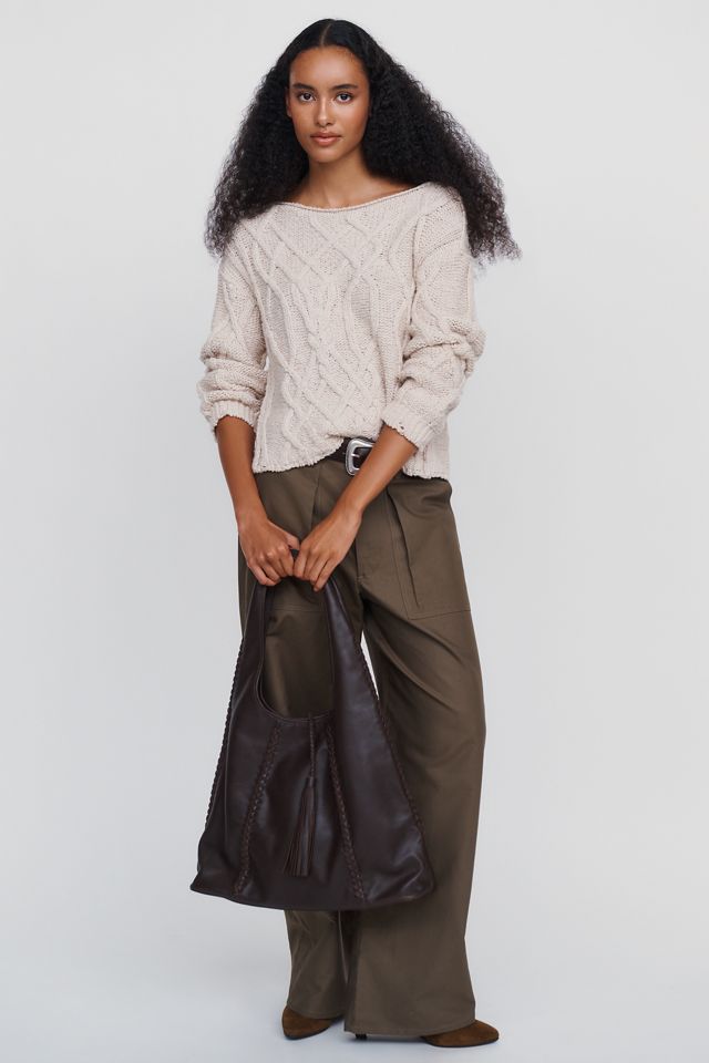 Jersey Oversized de Punto Trenzado Pilcro #2