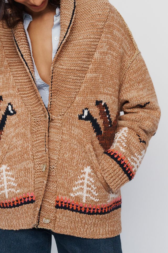 Pilcro Goose Cotton Wool Blend Cardigan #1