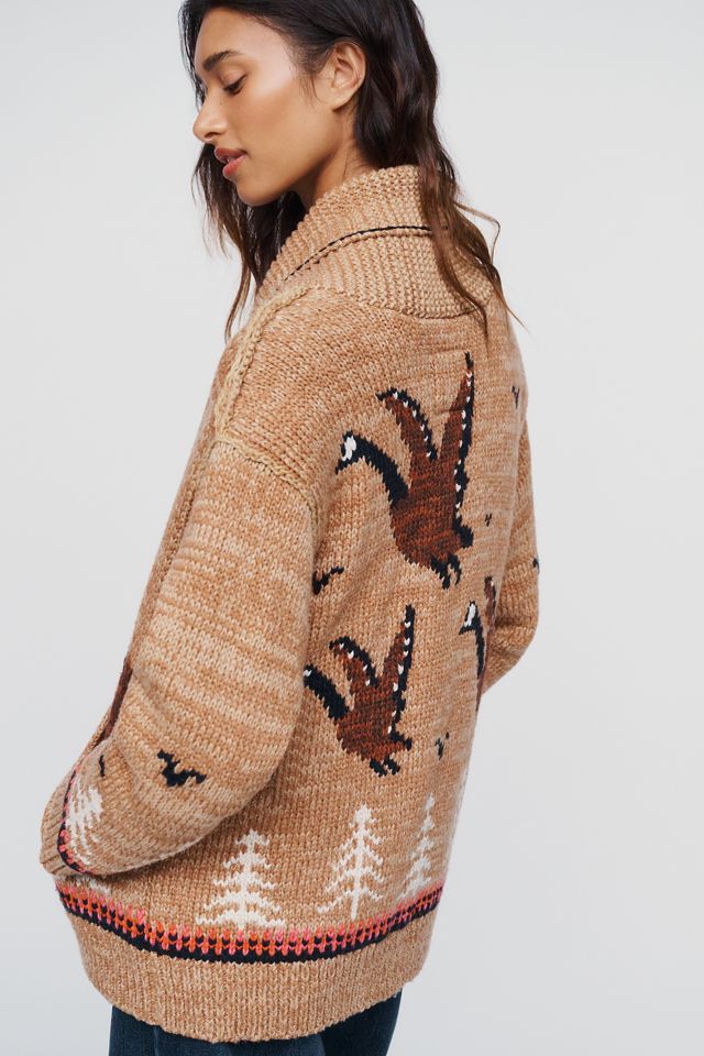 Pilcro Goose Cotton Wool Blend Cardigan #3