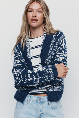 Pilcro Cotton Wool Blend Cardigan by Anthropologie