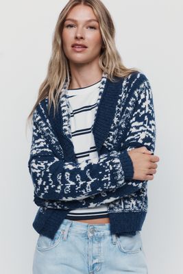 Cardigan en mélange de coton Pilcro