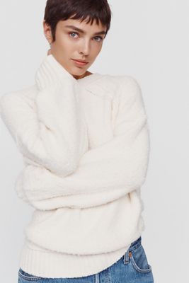 Pilcro Rooney Relaxed Crew Neck Sweater