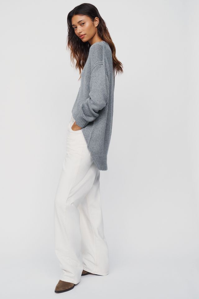 By Anthropologie Deep V-Neck Longline Cardigan #1