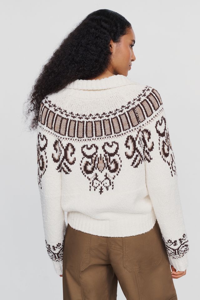 Jersey Henley Fair Isle By Anthropologie #3