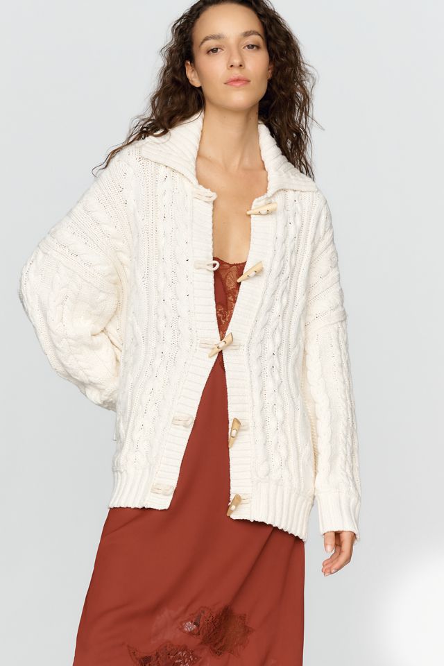Pilcro Cotton Merino Wool Cable Knit Cardigan #1