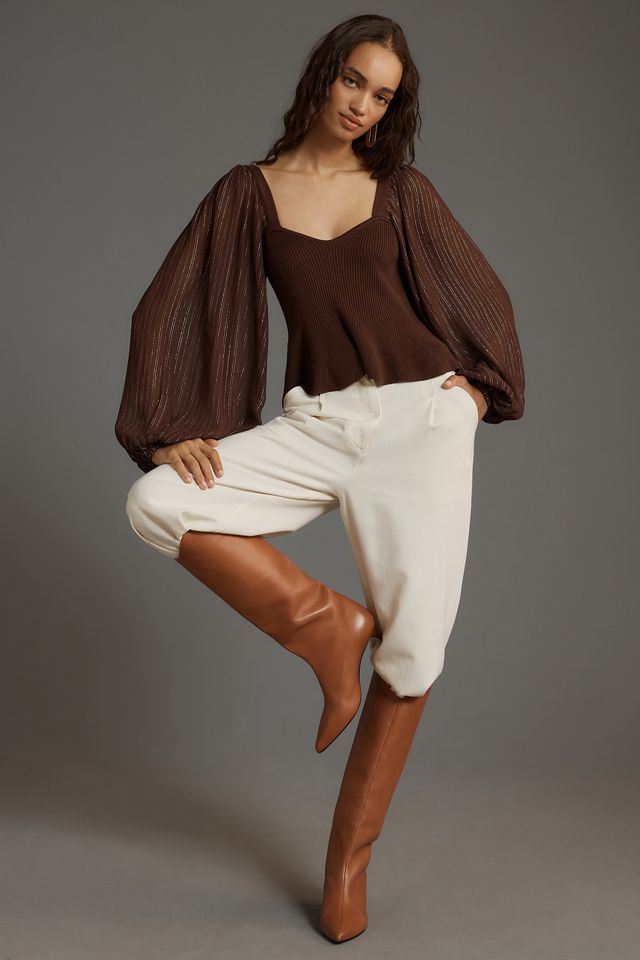 Bl-nk Peplum Twofer Sweater #3