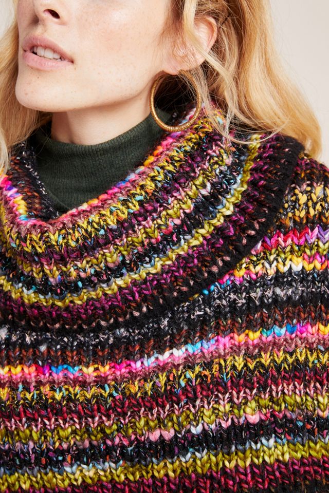 Piera Knit Turtleneck Poncho #2