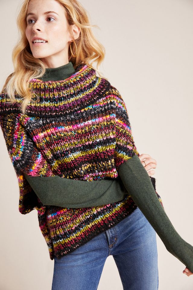 Piera Knit Turtleneck Poncho #3