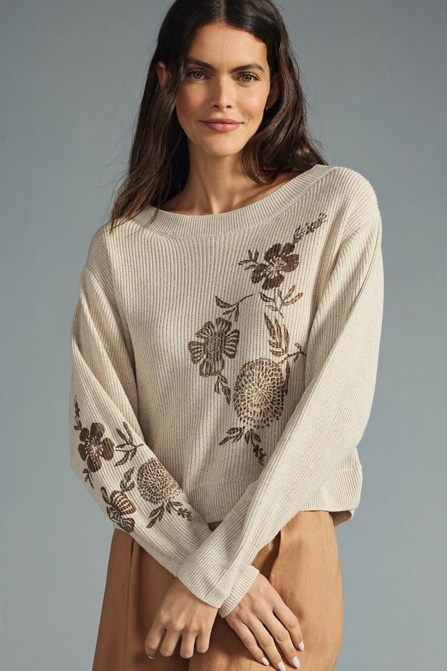 bloomingprint Lightweight Printed Sweater #1