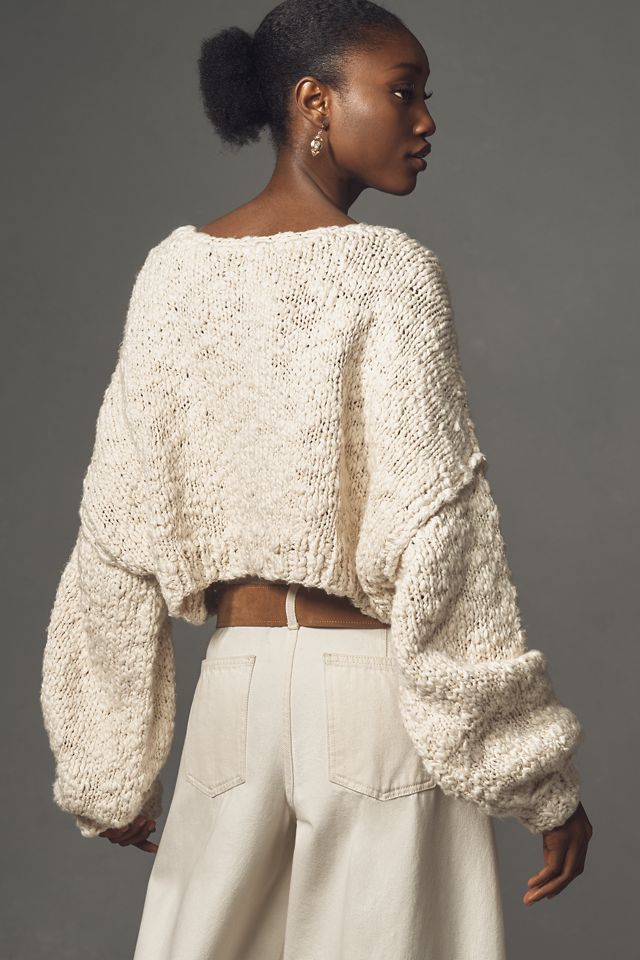 Pilcro Cozy Crew-Neck Sweater #1
