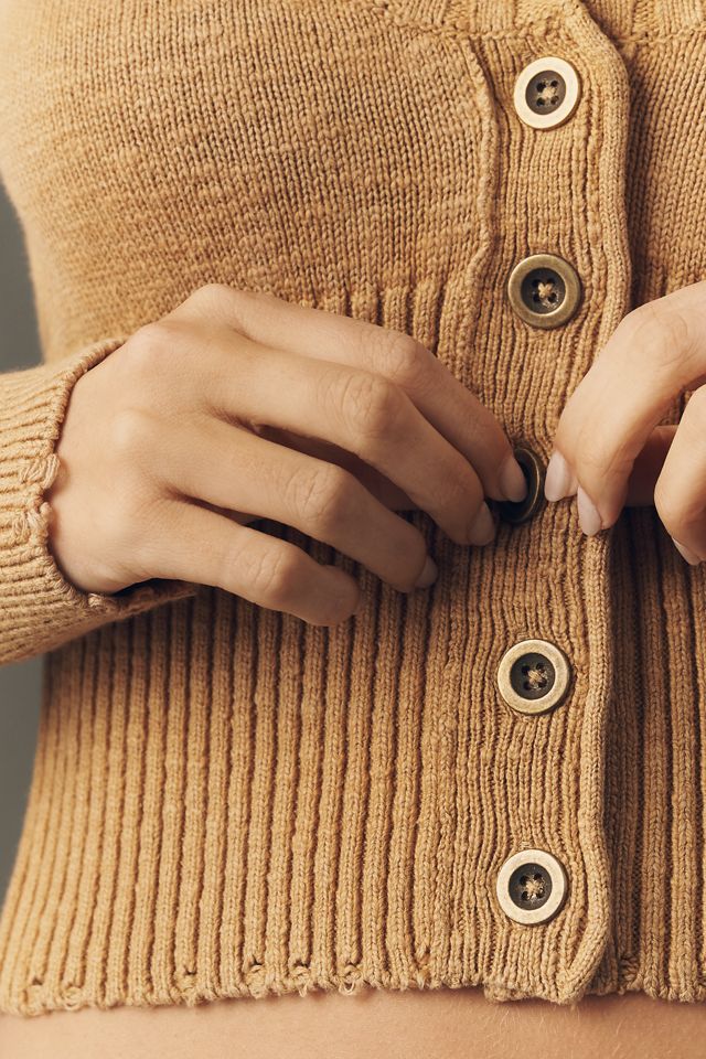 カーディガン L'Appartement GOLD BUTTON CARDIGAN 中古・古着通販】L'appartement (アパルトモン) GOLD BUTTON V/N