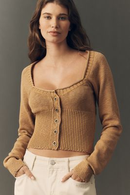 10/13まで★TAN ニット Derek Lam 10 Crosby Thibeaut Plaited Sweater | Anthropologie