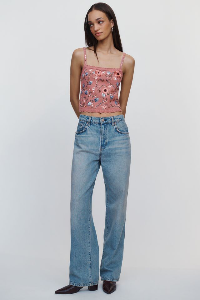 By Anthropologie Embellished Knit Tank #2