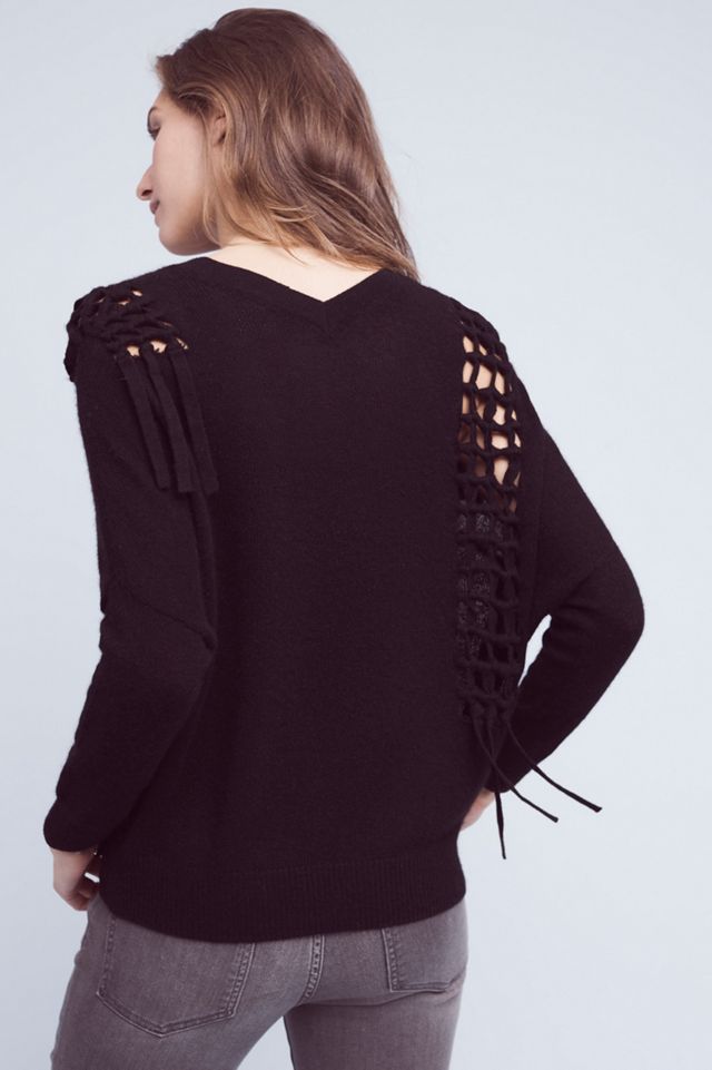 Latticed Cashmere Sweater #3