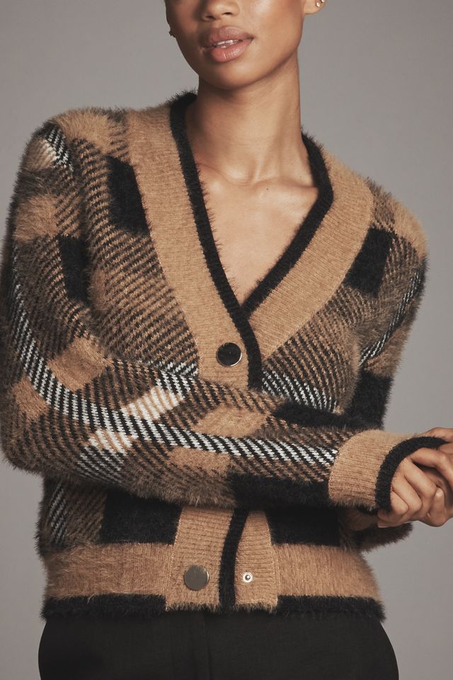 English Factory Checked Cardigan Sweater #3