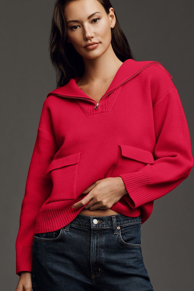 English Factory Half-Zip Pullover Sweater #4