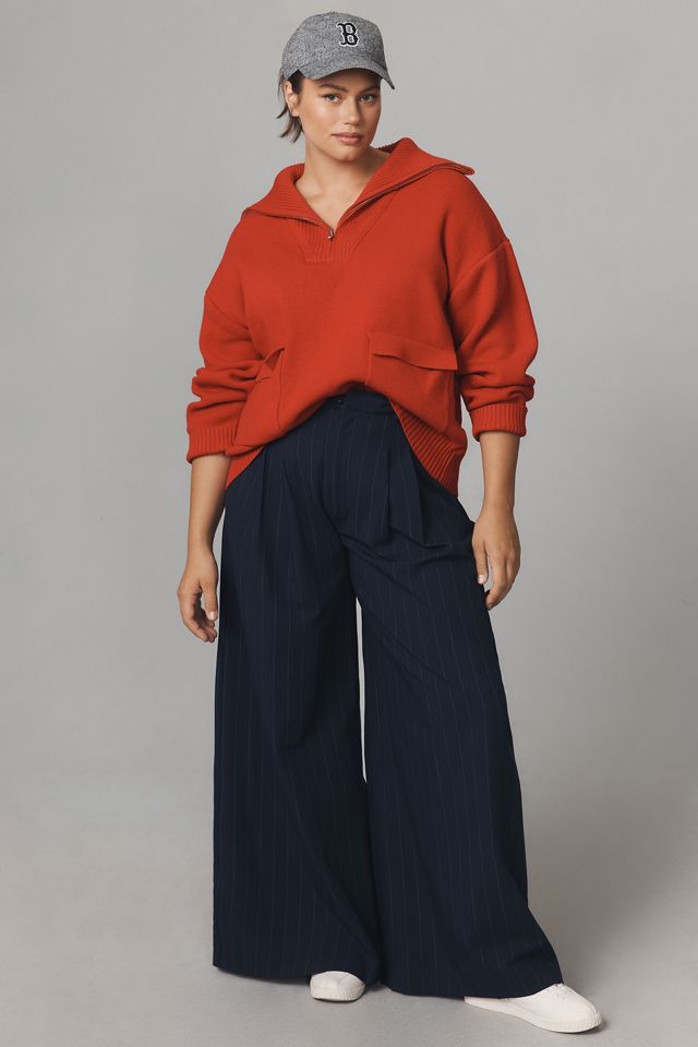 English Factory Half-Zip Pullover Sweater #9
