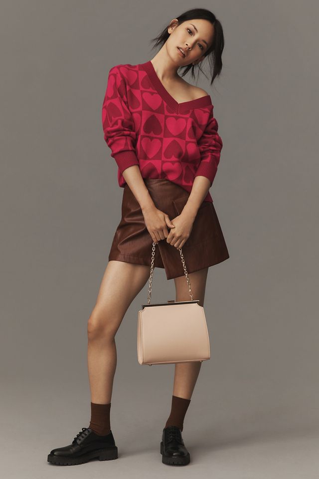 English Factory Checkered Heart Sweater #2