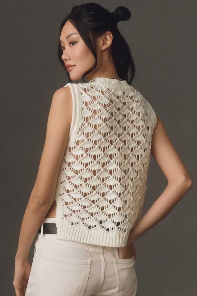 English Factory Crochet Sweater Vest #2
