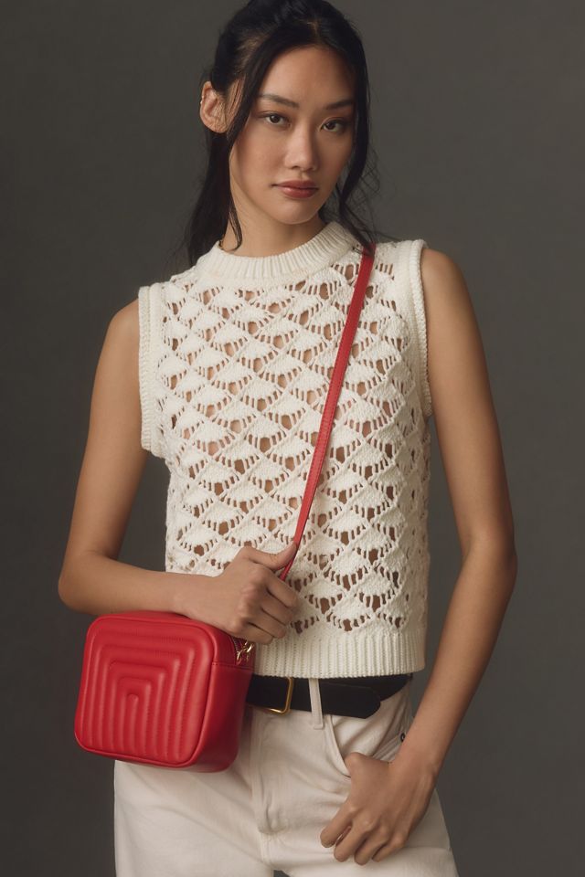 English Factory Crochet Sweater Vest