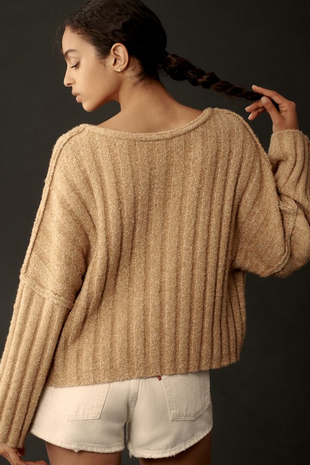 Free the Roses Boat-Neck Sweater #1