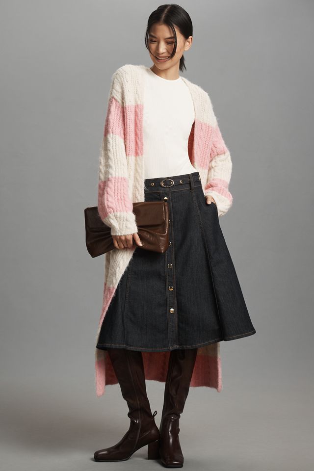 English Factory Maxi Cardigan Sweater #2