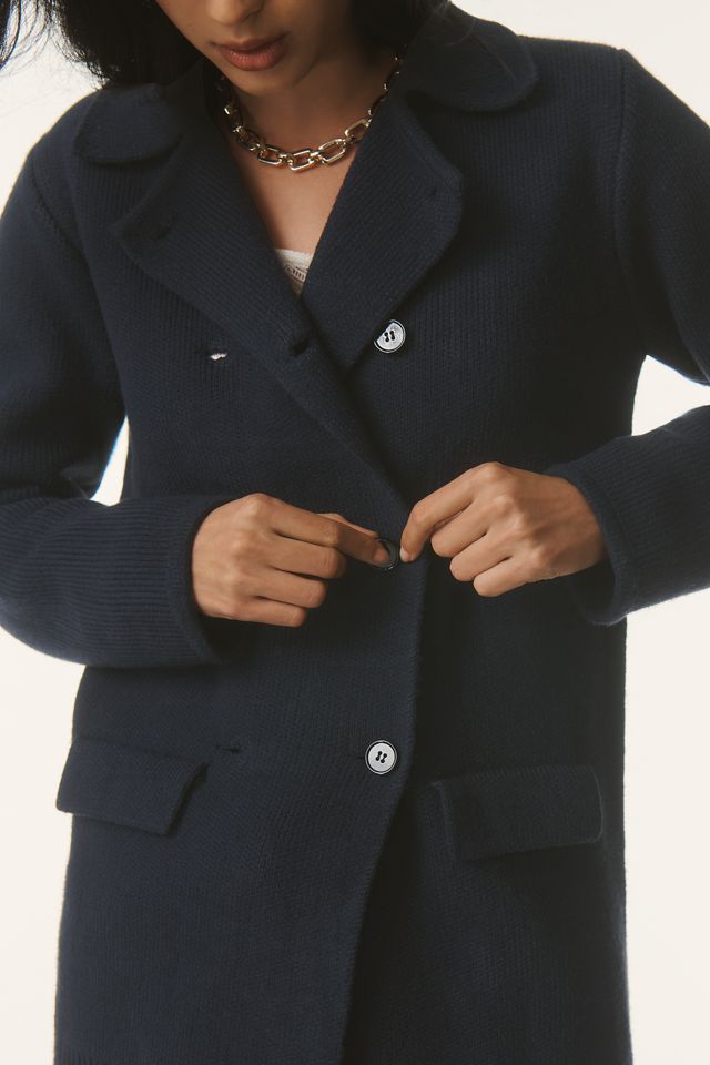 English Factory Double-Breasted Long Cardigan Sweater #4