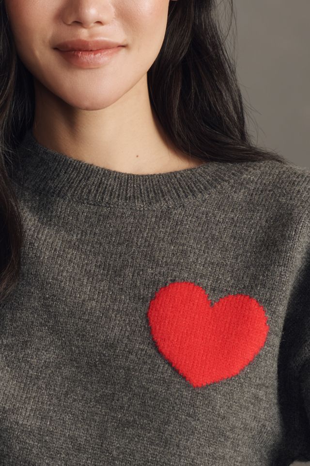 English Factory Heart Icon Long-Sleeve Crew-Neck Sweater #4