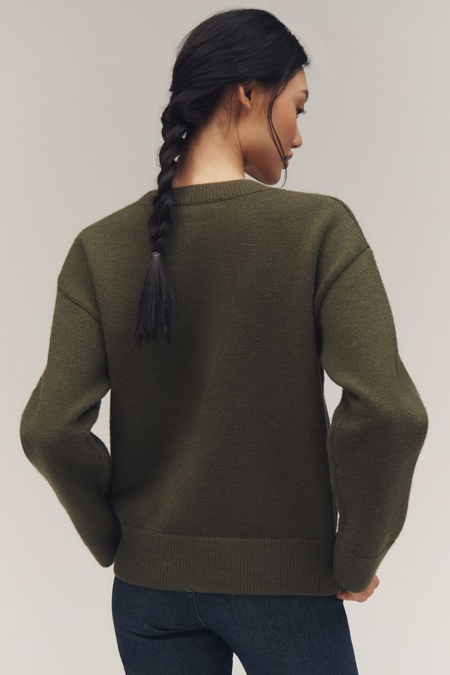 English Factory Heart Icon Long-Sleeve Crew-Neck Sweater #2