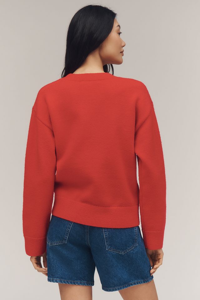 English Factory Heart Icon Long-Sleeve Crew-Neck Sweater #2