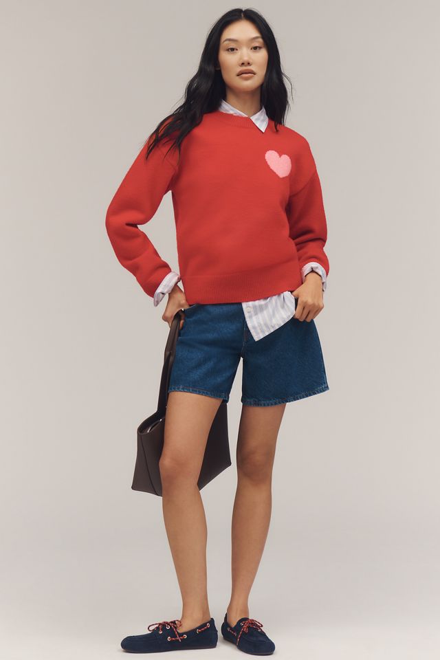 English Factory Heart Icon Long-Sleeve Crew-Neck Sweater #3