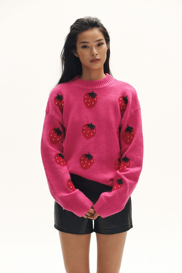 English Factory Strawberry Crew-Neck Sweater #1