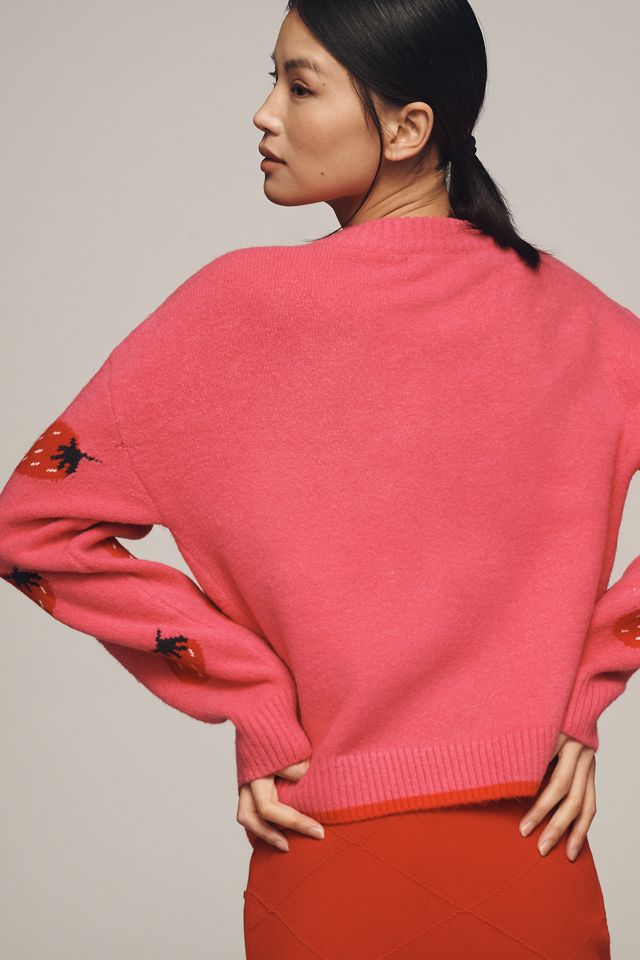 English Factory Strawberry Crew-Neck Sweater #3