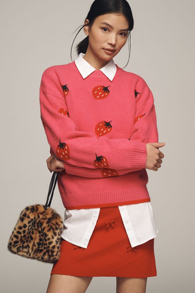English Factory Strawberry Crew-Neck Sweater #2