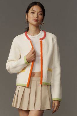 Colorblock Cardigan Sweater