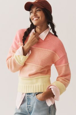 English Factory Ombre Textured Sweater