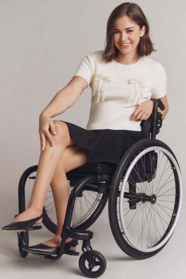 English Factory Short-Sleeve 3D Bow Sweater #3