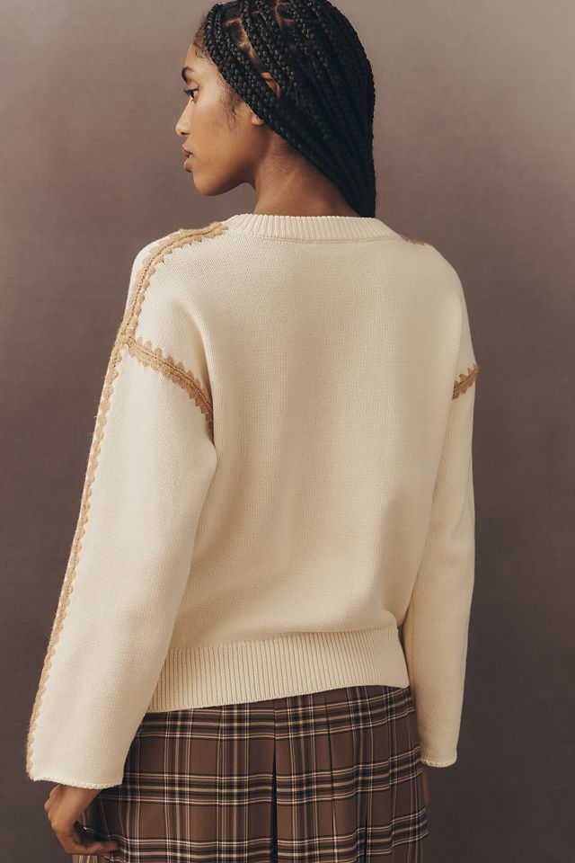 English Factory Petite Tipped Sweater #2