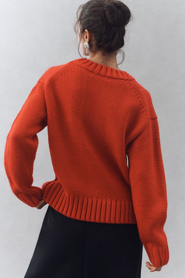 English Factory Crew-Neck Graphic Text Sweater #2