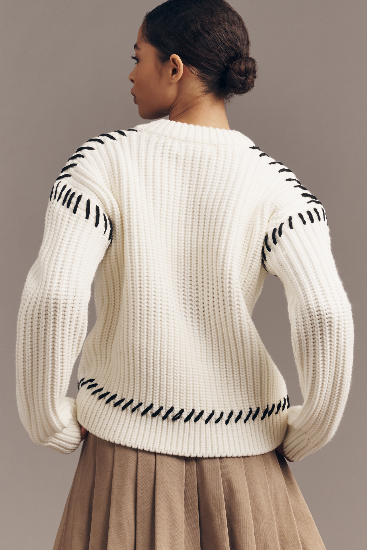 English Factory Crew-Neck Chunky Sweater