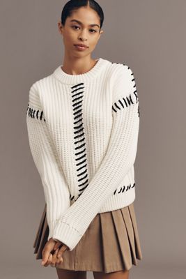 English Factory Crew-Neck Chunky Sweater